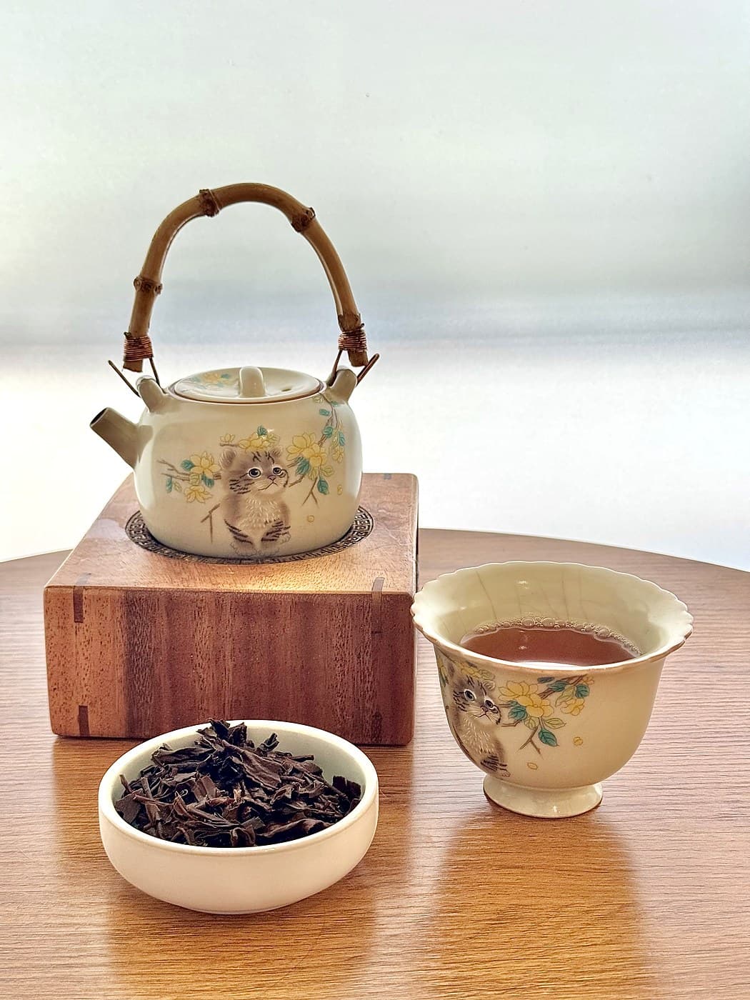Chinese tea prepared at Catea